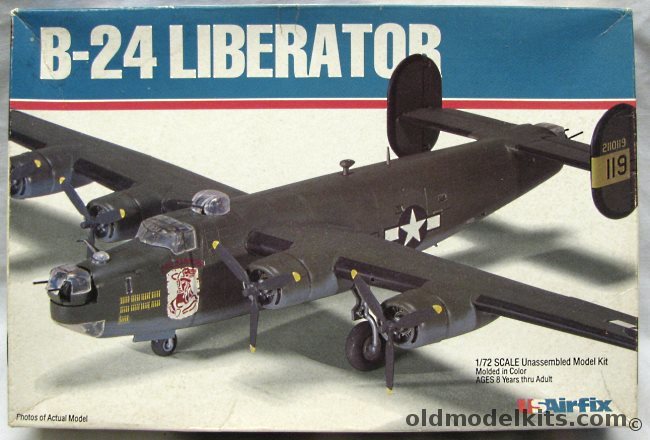 Airfix 1/72 Conslidated B-24J Liberator - 'Red Raiders', 50030 plastic model kit